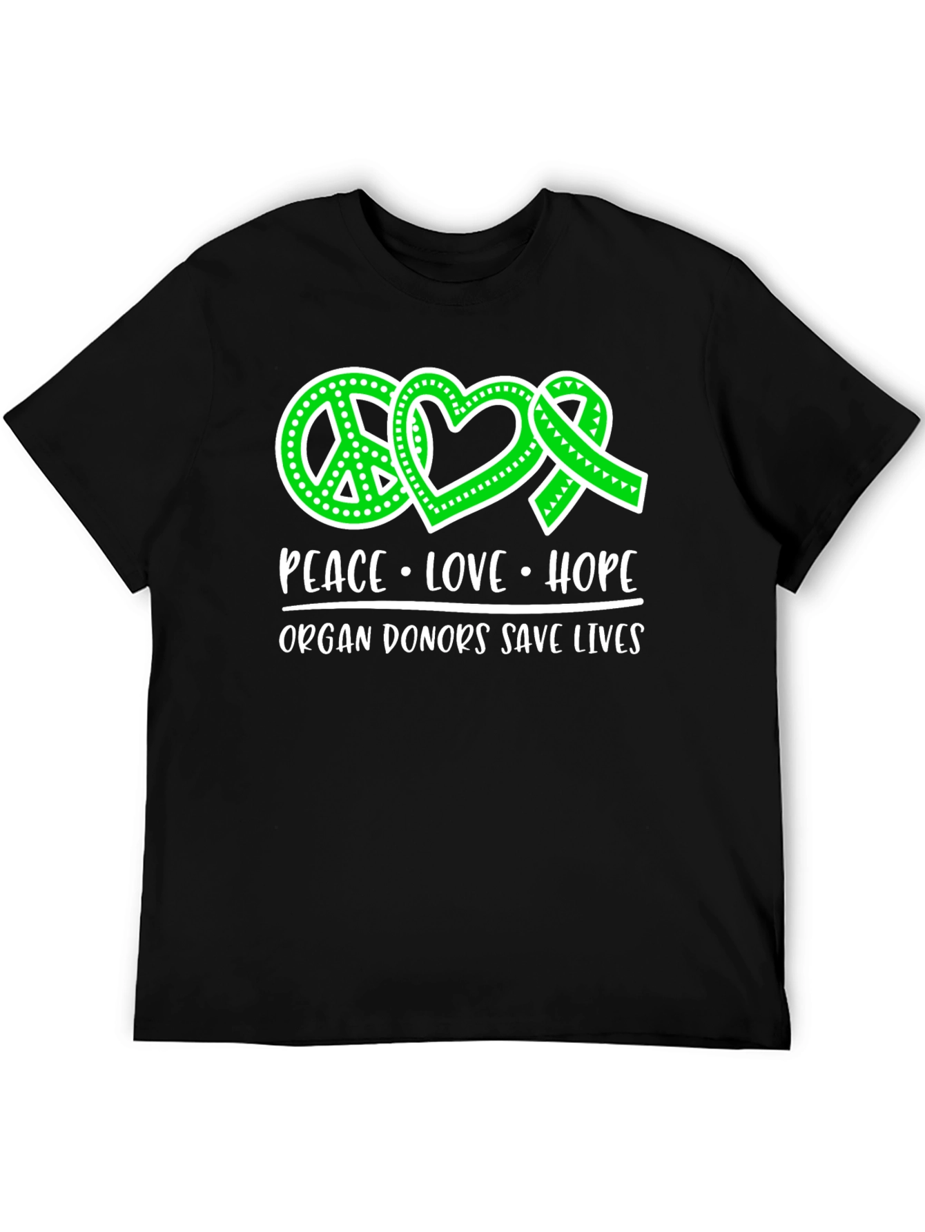 Peace Love Hope Organ Donor T-Shirt