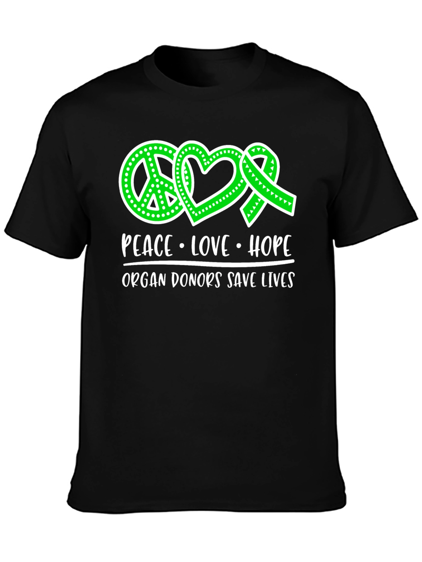 Peace Love Hope Organ Donor T-Shirt