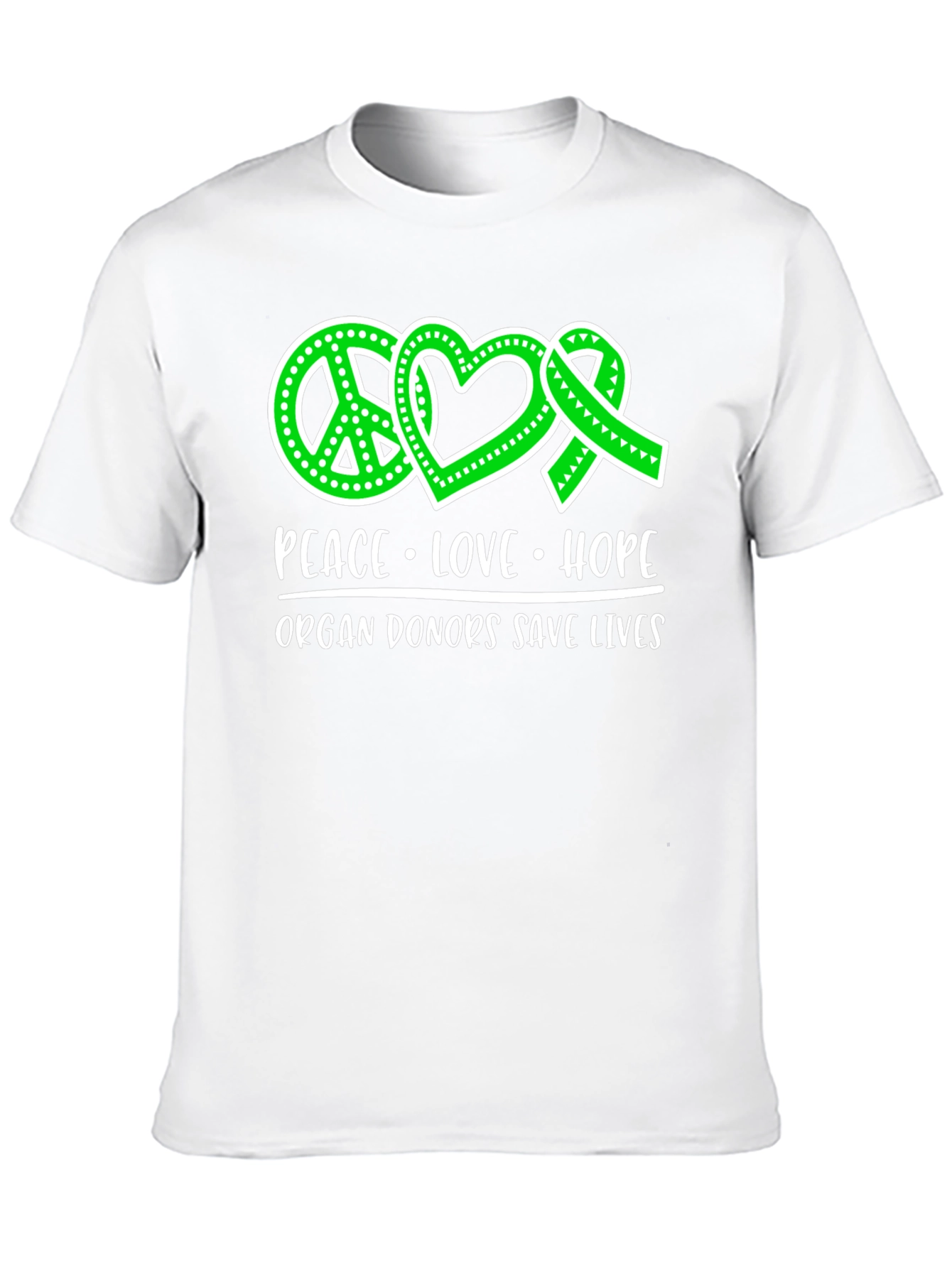 Peace Love Hope Organ Donor T-Shirt