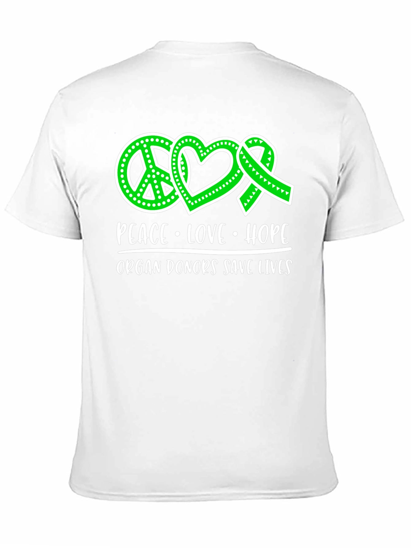 Peace Love Hope Organ Donor T-Shirt