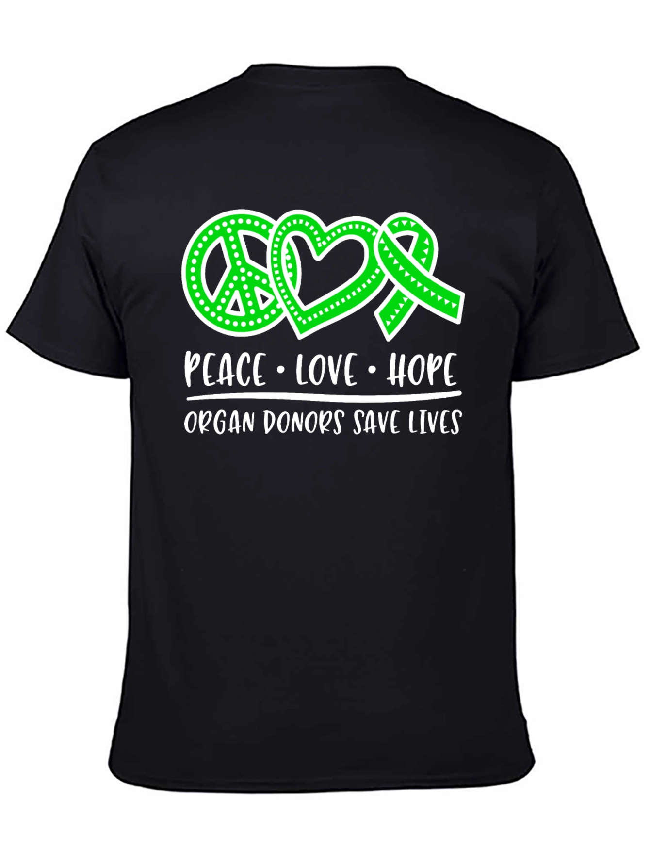 Peace Love Hope Organ Donor T-Shirt
