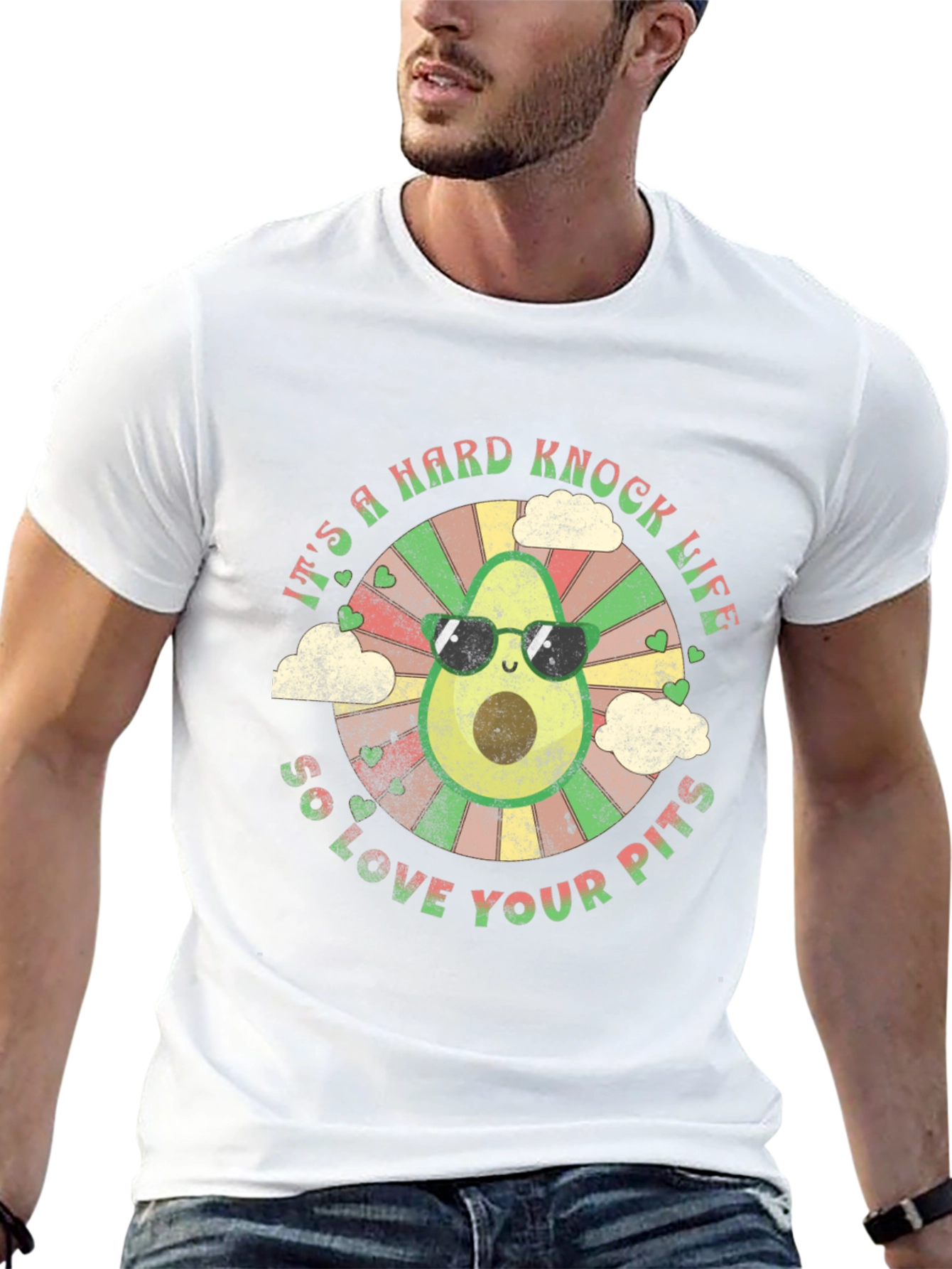 Avocado Hard Knock Life Graphic Tee