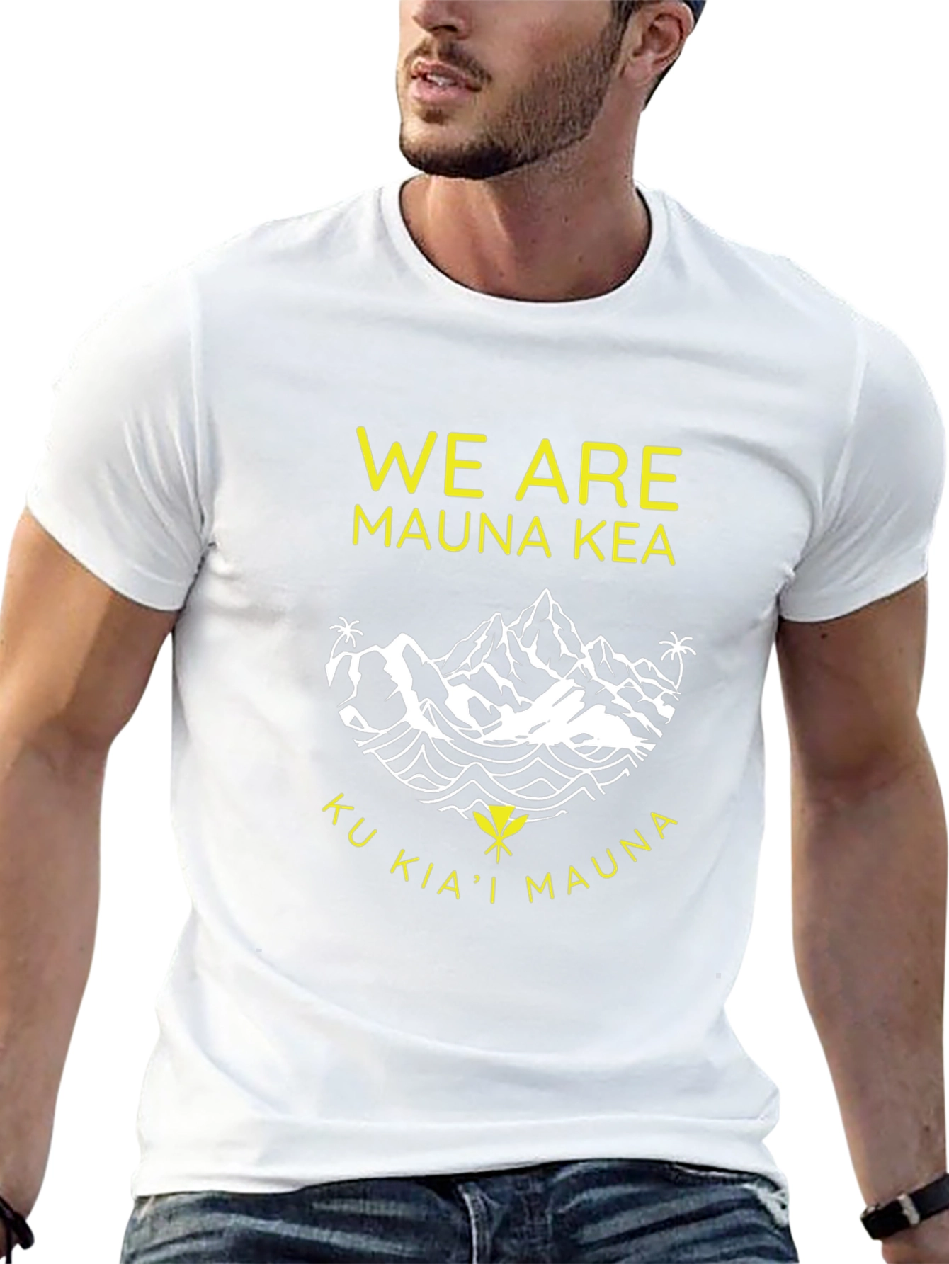 Mauna Kea Black Graphic Tee - Ku Kiai Mauna