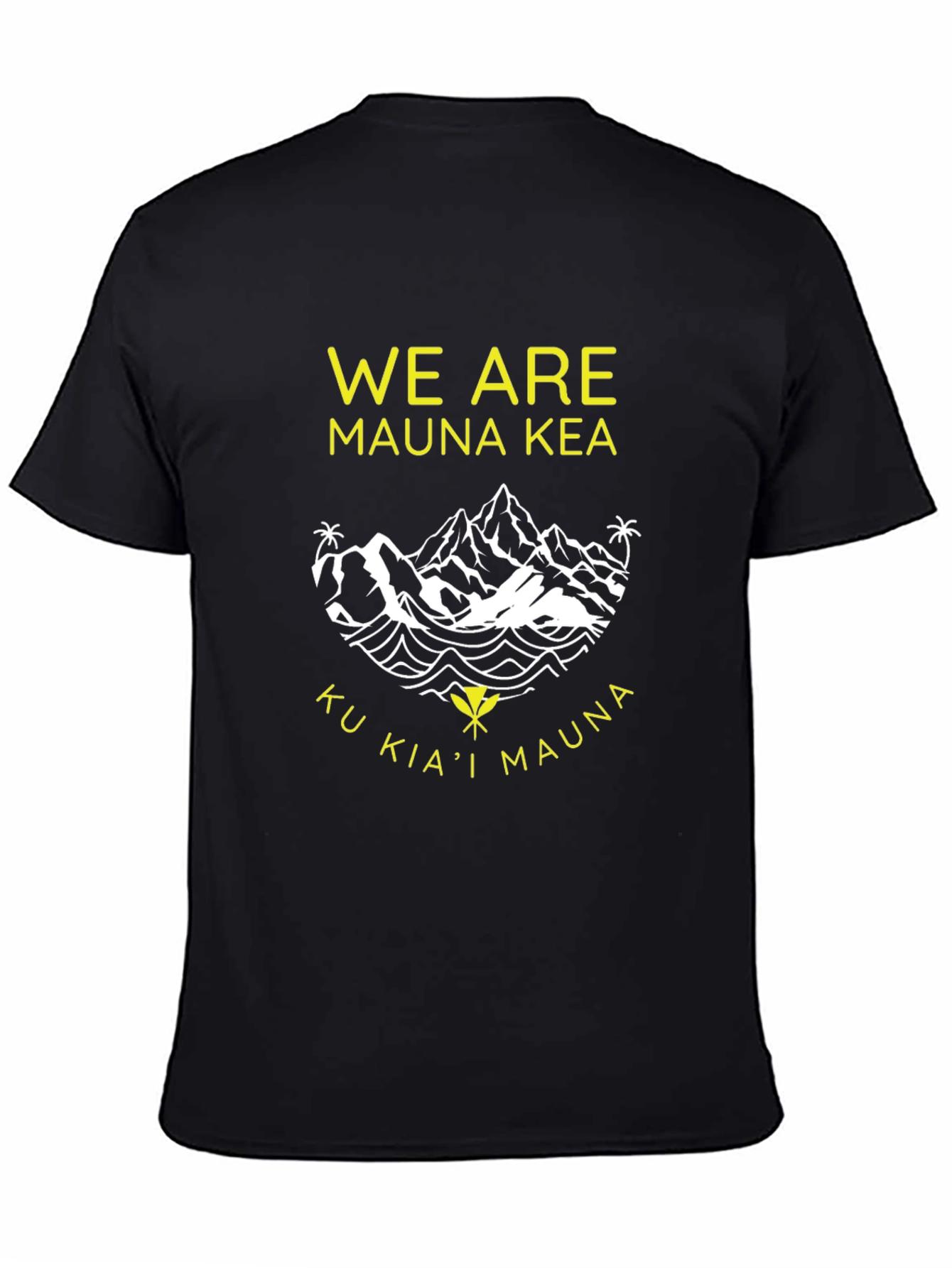 Mauna Kea Black Graphic Tee - Ku Kiai Mauna