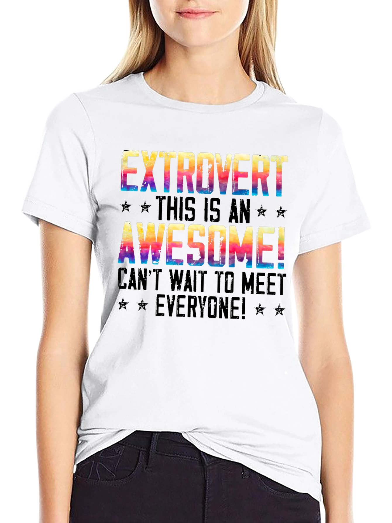 Extrovert Graphic T-Shirt - Awesome Meet Everyone Tee