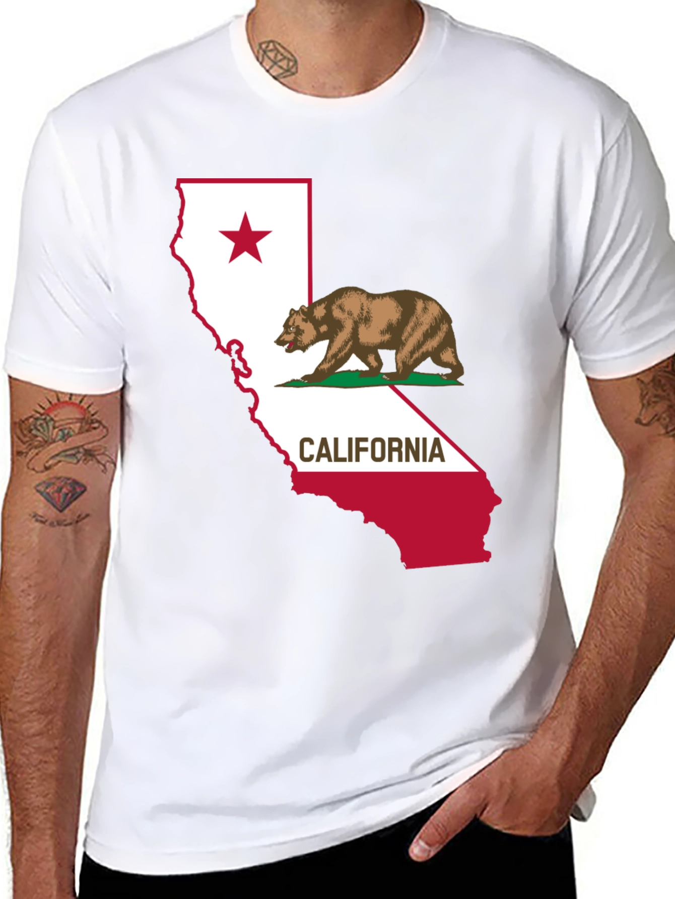 California Republic Bear T-Shirt - State Pride Tee