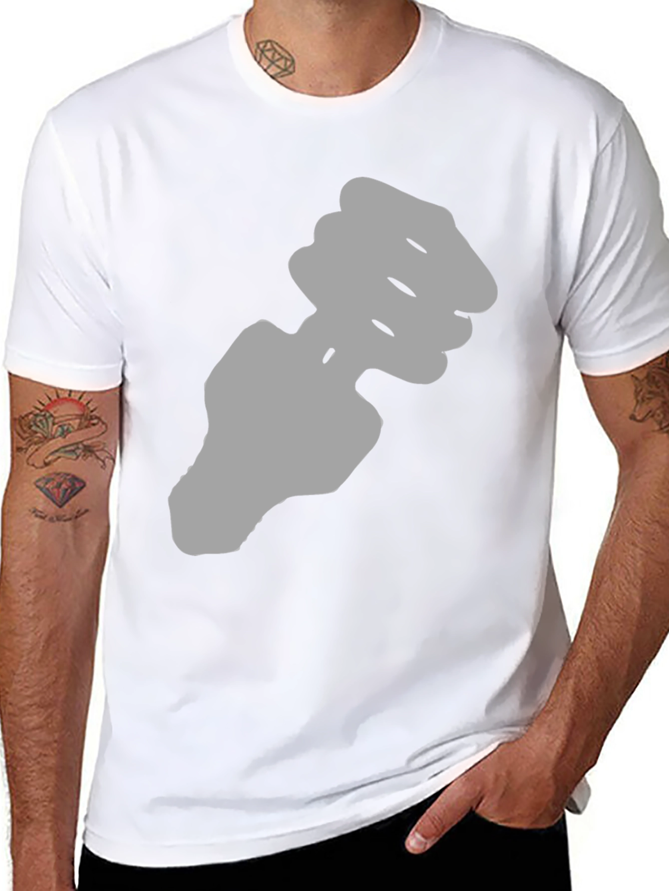 Mens Graphic T-Shirt - Abstract Design Casual Wear