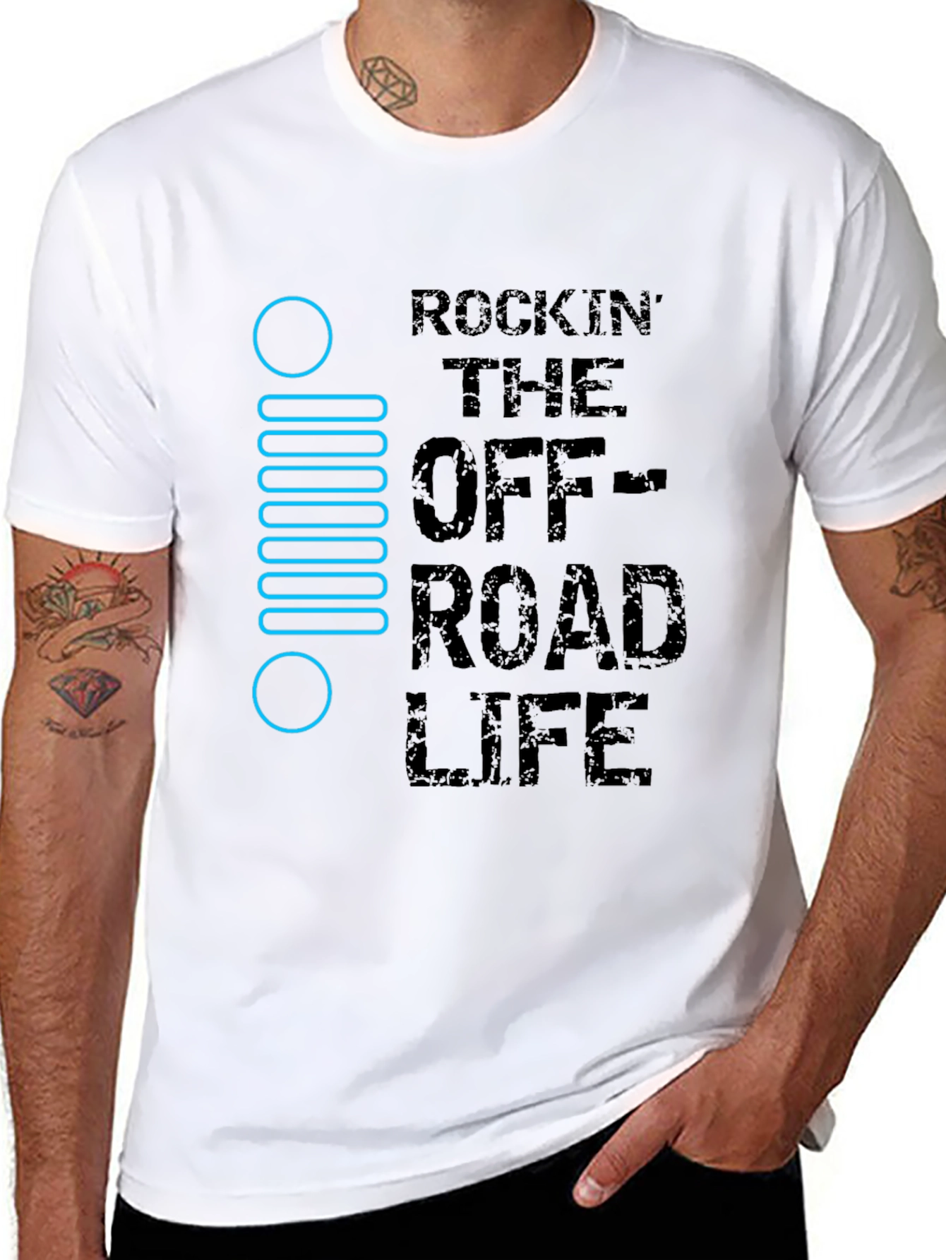 Rockin Off-Road Life Black T-Shirt