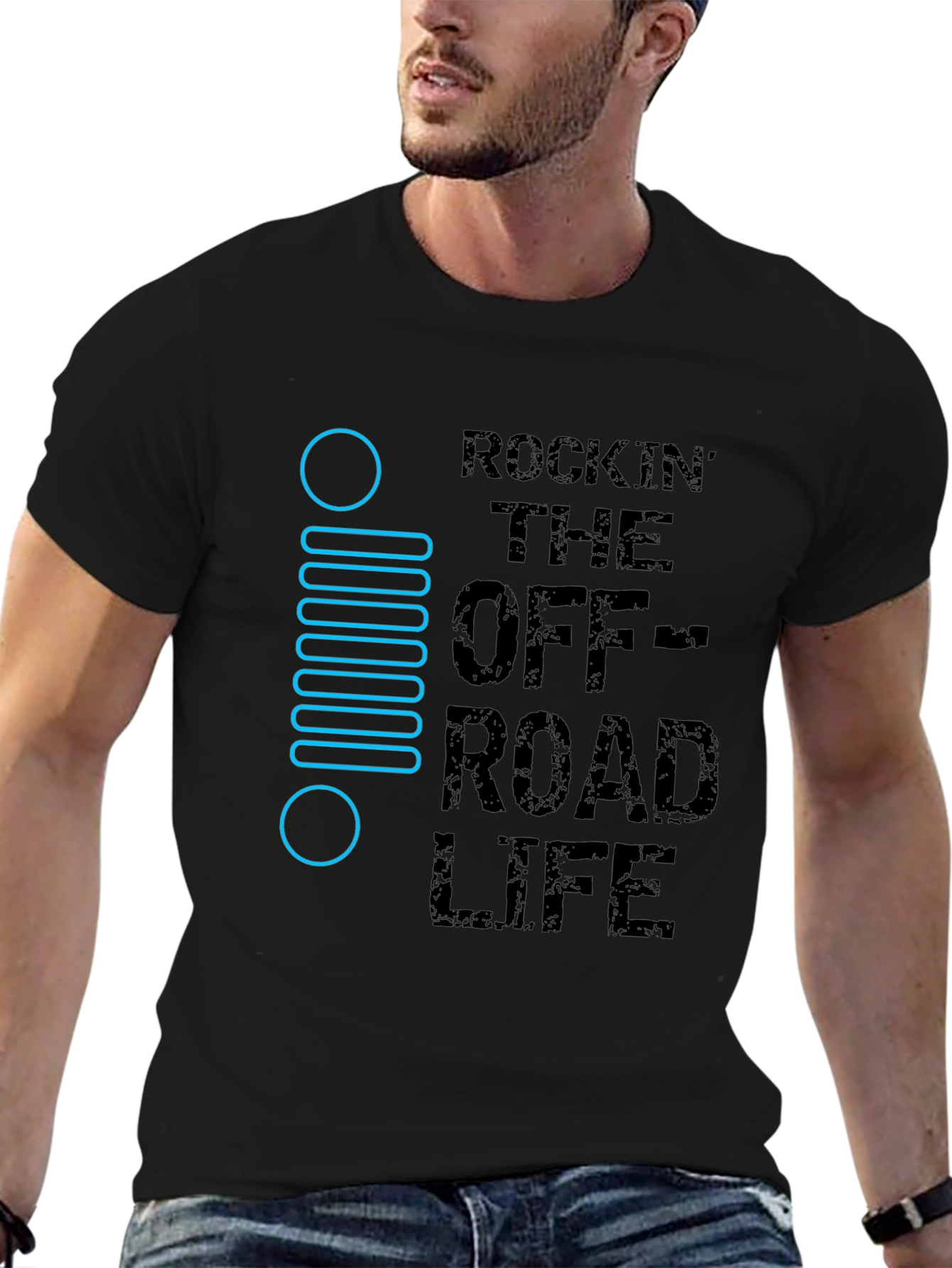 Rockin Off-Road Life Black T-Shirt