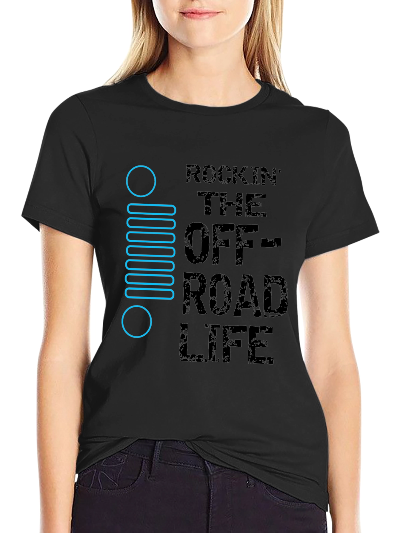 Rockin Off-Road Life Black T-Shirt