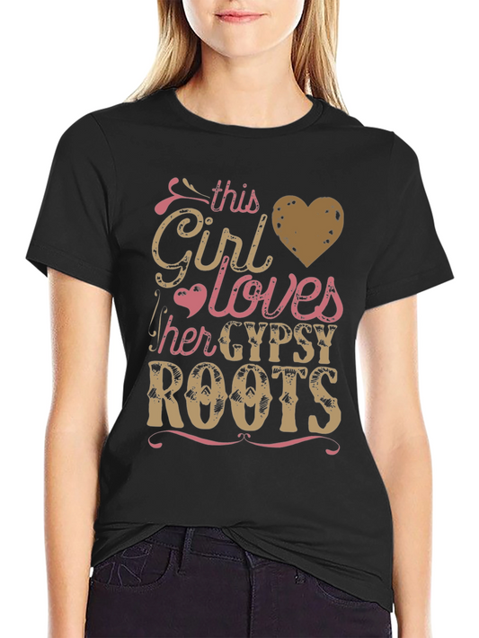 Gypsy Roots Womens Black T-Shirt