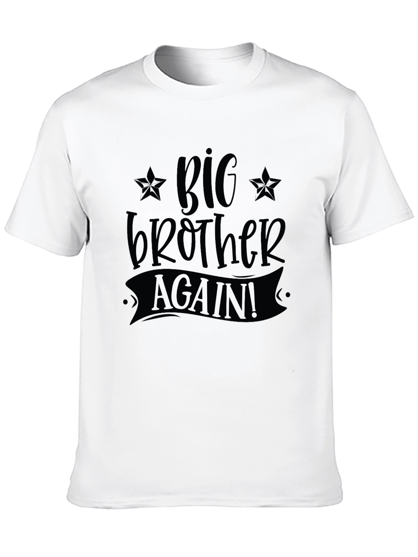 Big Brother Again! Black Graphic T-Shirt