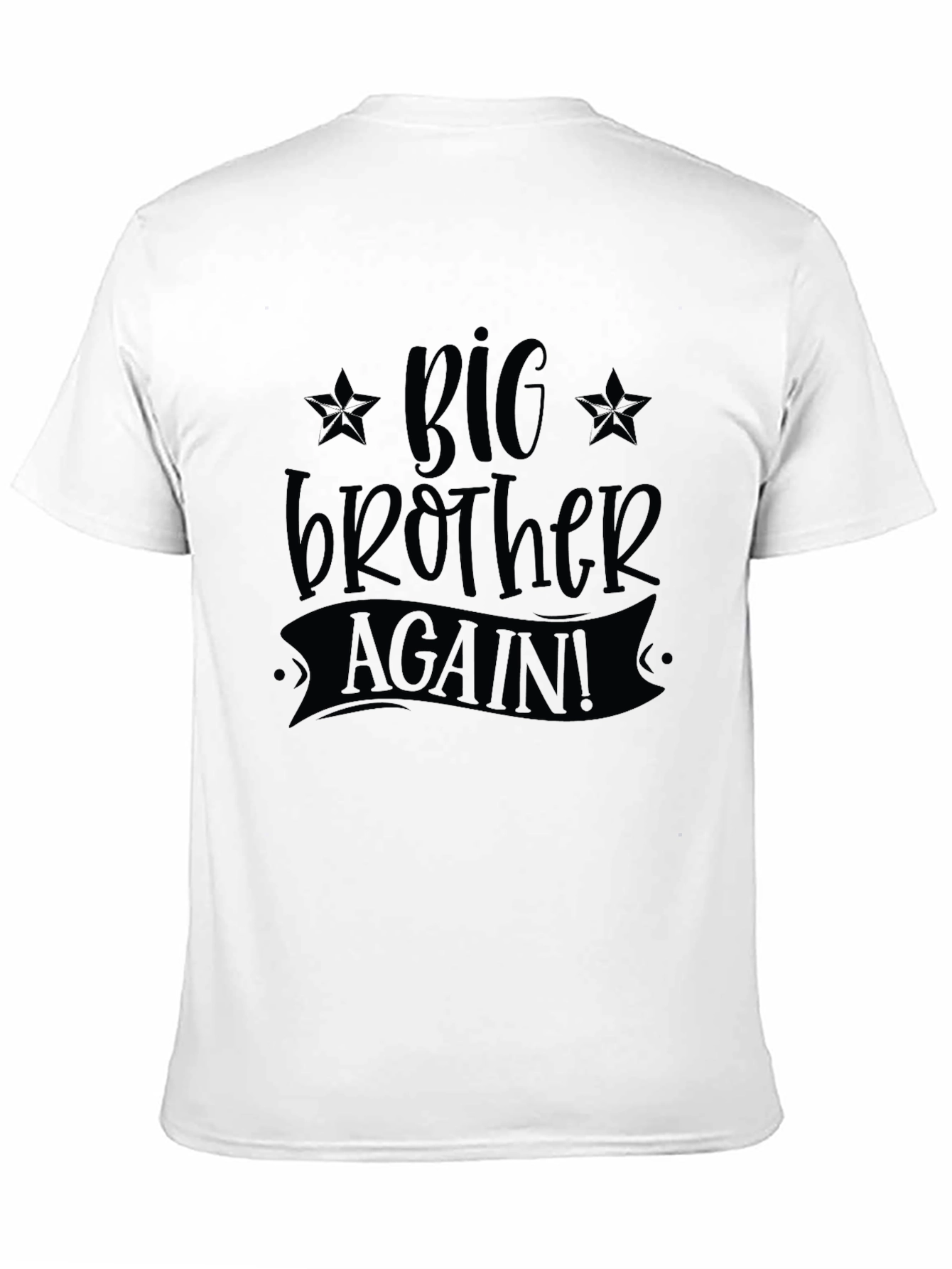 Big Brother Again! Black Graphic T-Shirt