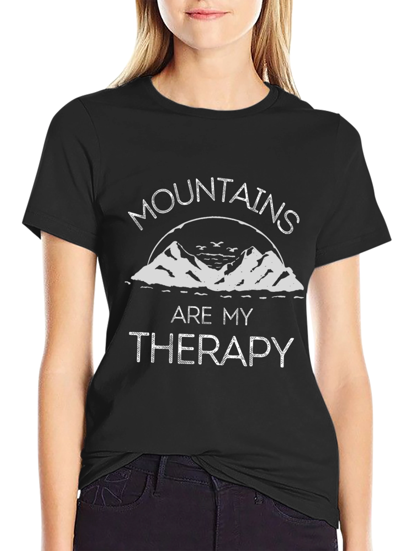 Mountains Are My Therapy Graphic Tee
