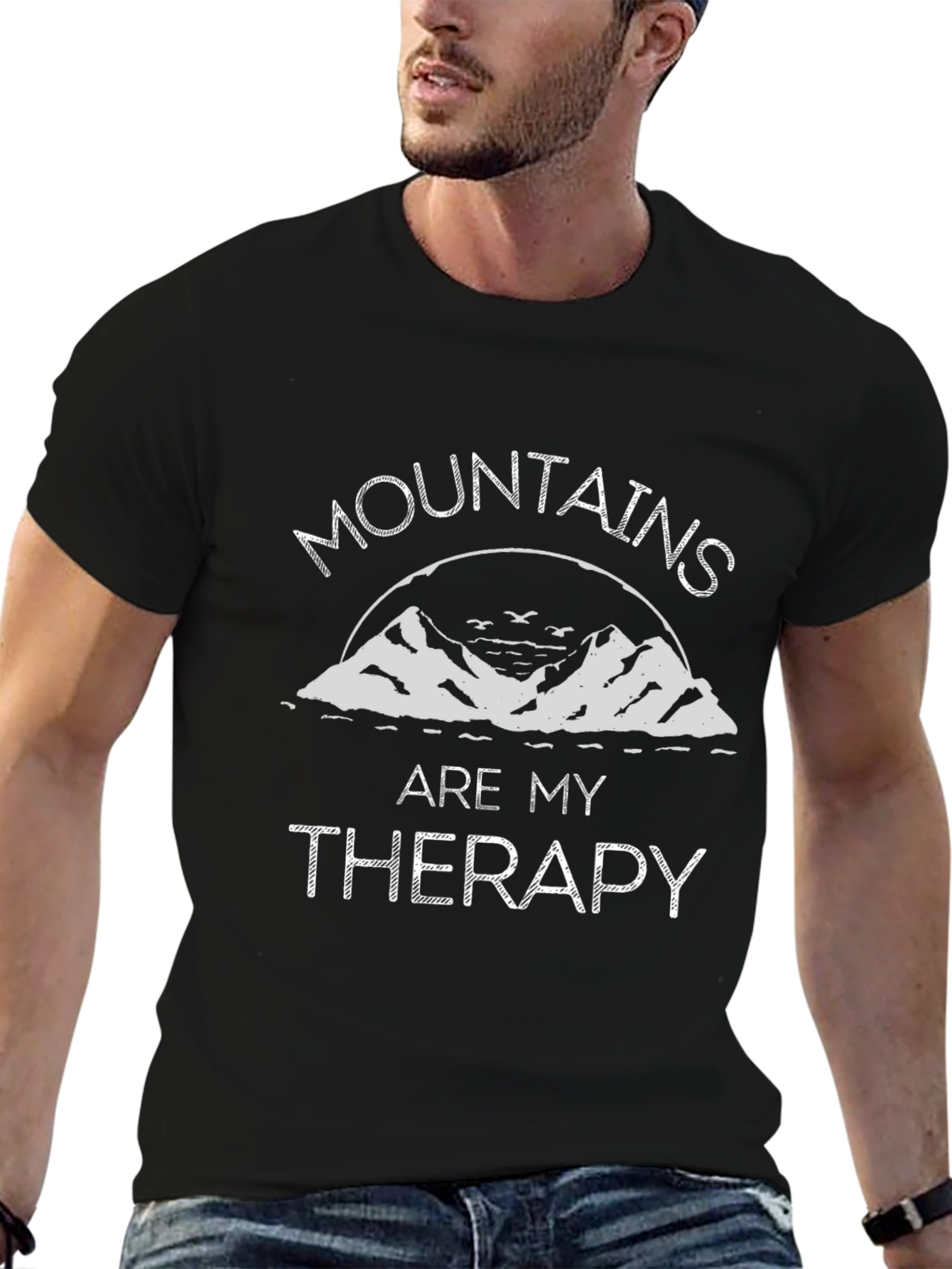 Mountains Are My Therapy Graphic Tee