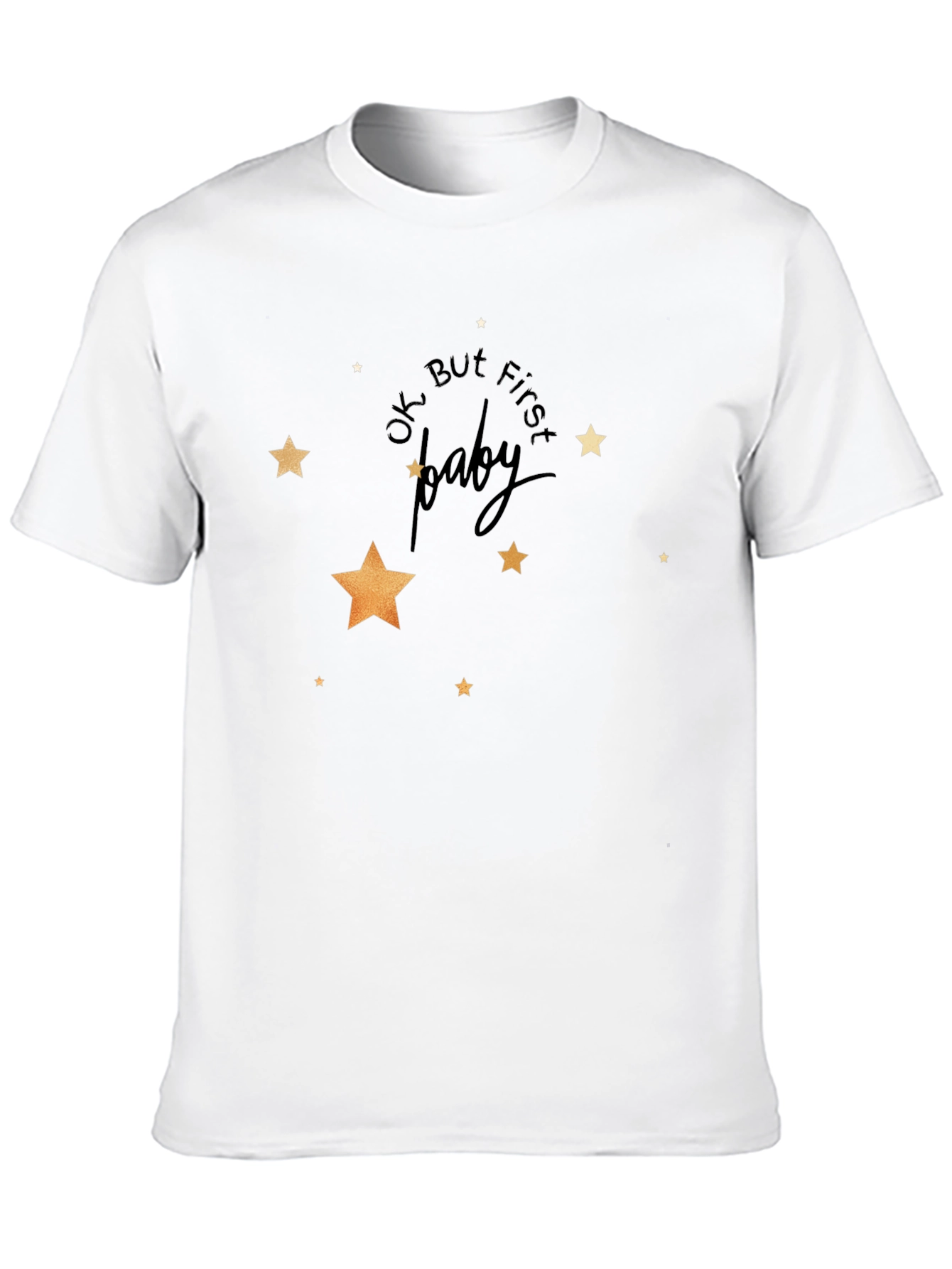 Trendy Ok But First Baby Graphic Tee