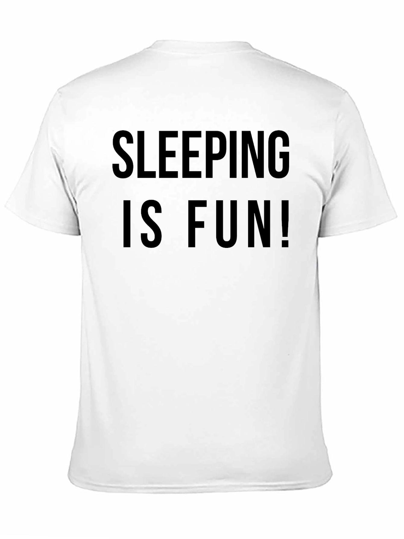 Sleeping is Fun Black T-Shirt