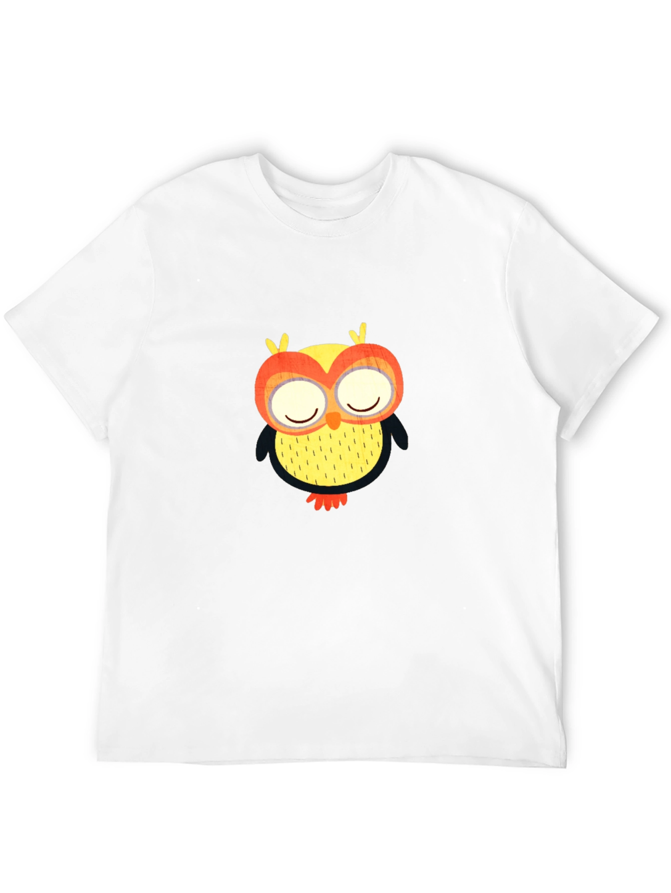 Owl Graphic Tee - Black Cotton Comfort