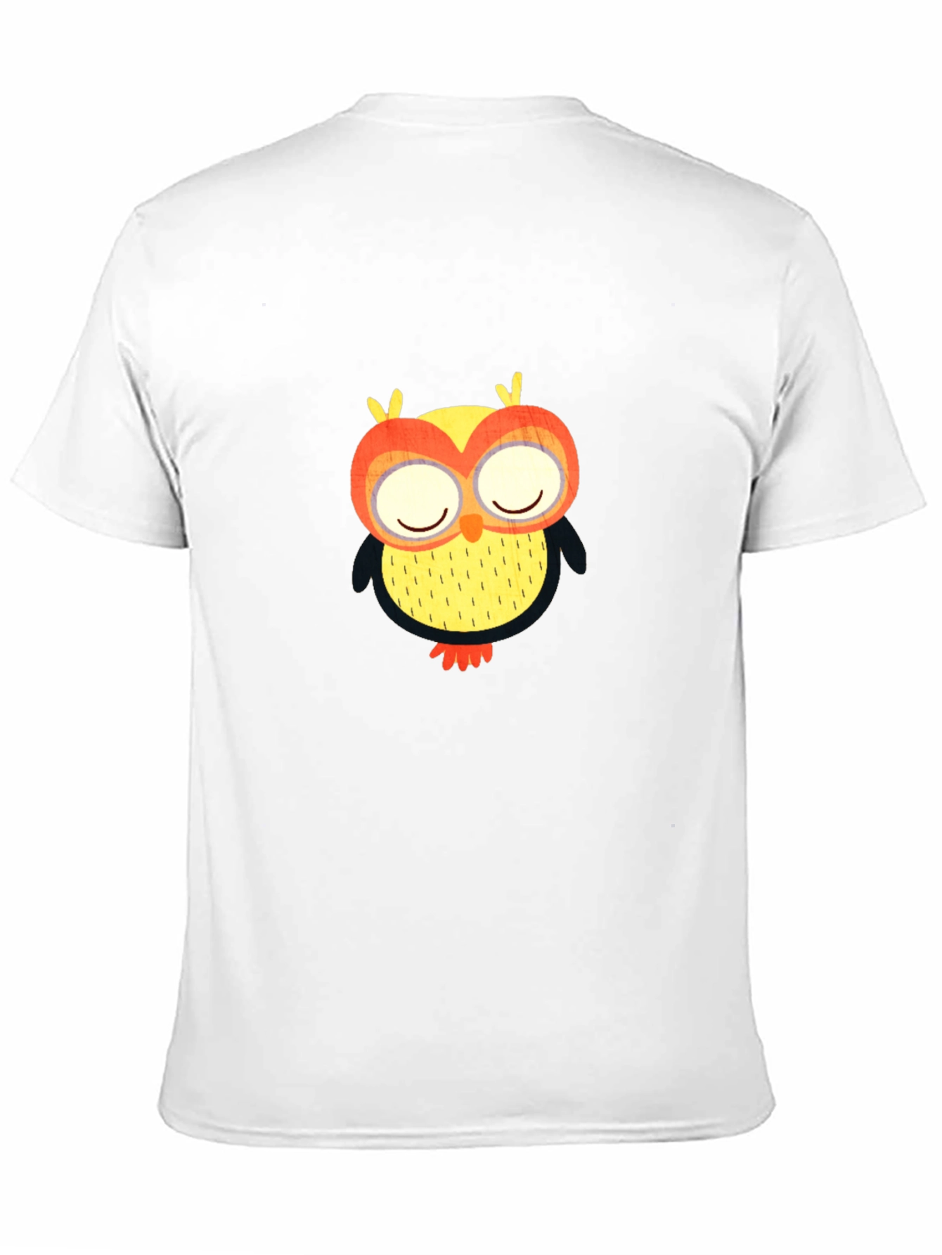 Owl Graphic Tee - Black Cotton Comfort