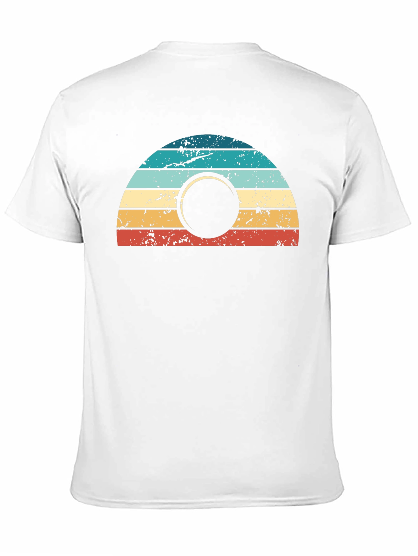 Retro Sunset Graphic Tee - Mens Black T-Shirt