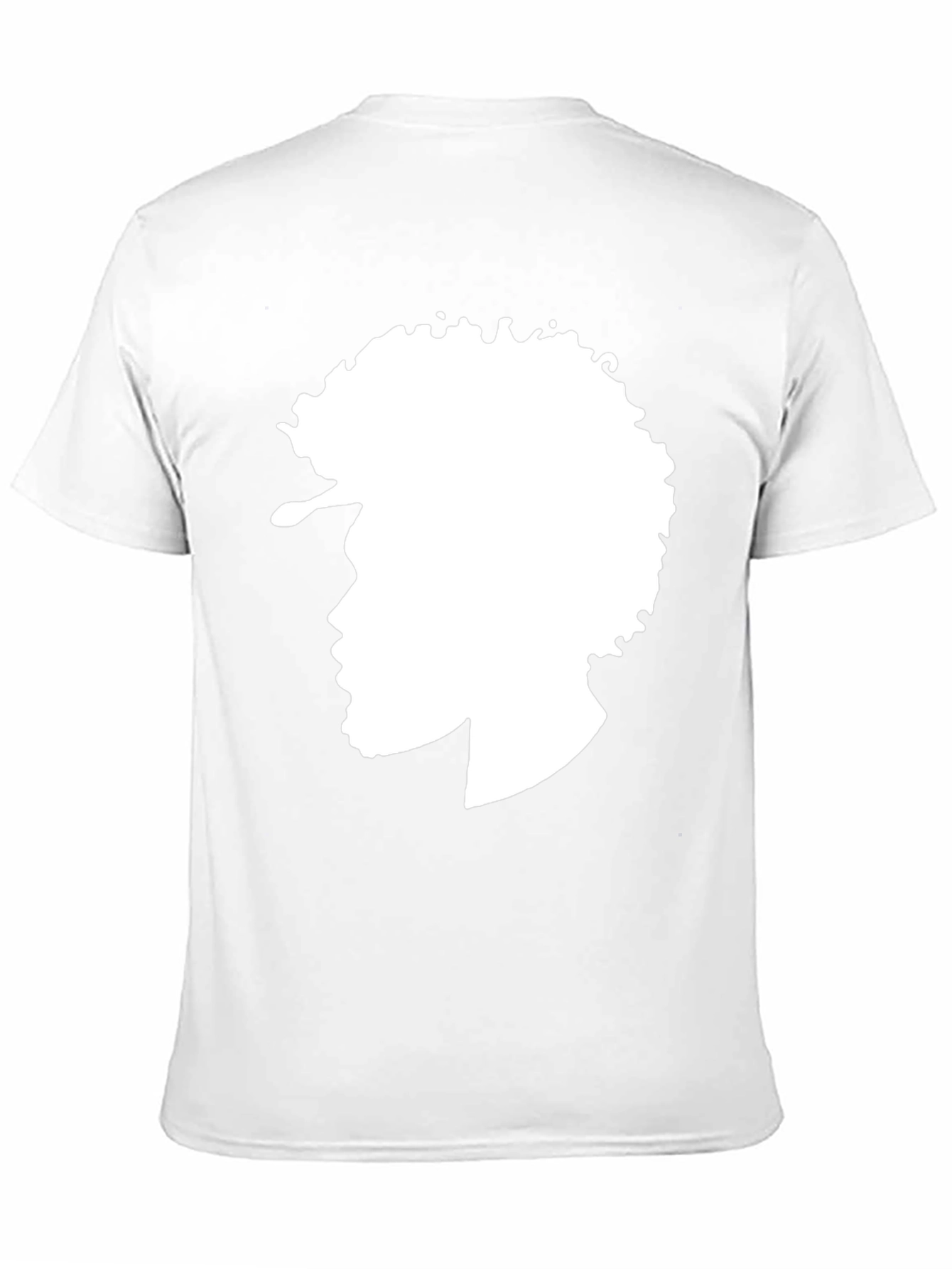 Afro Silhouette Graphic Tee - Stylish Black T-Shirt