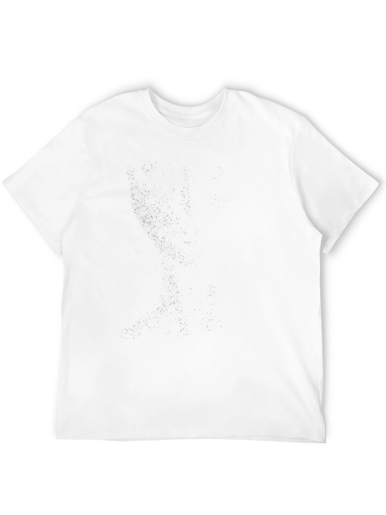 Mens Solid Black Casual T-Shirt