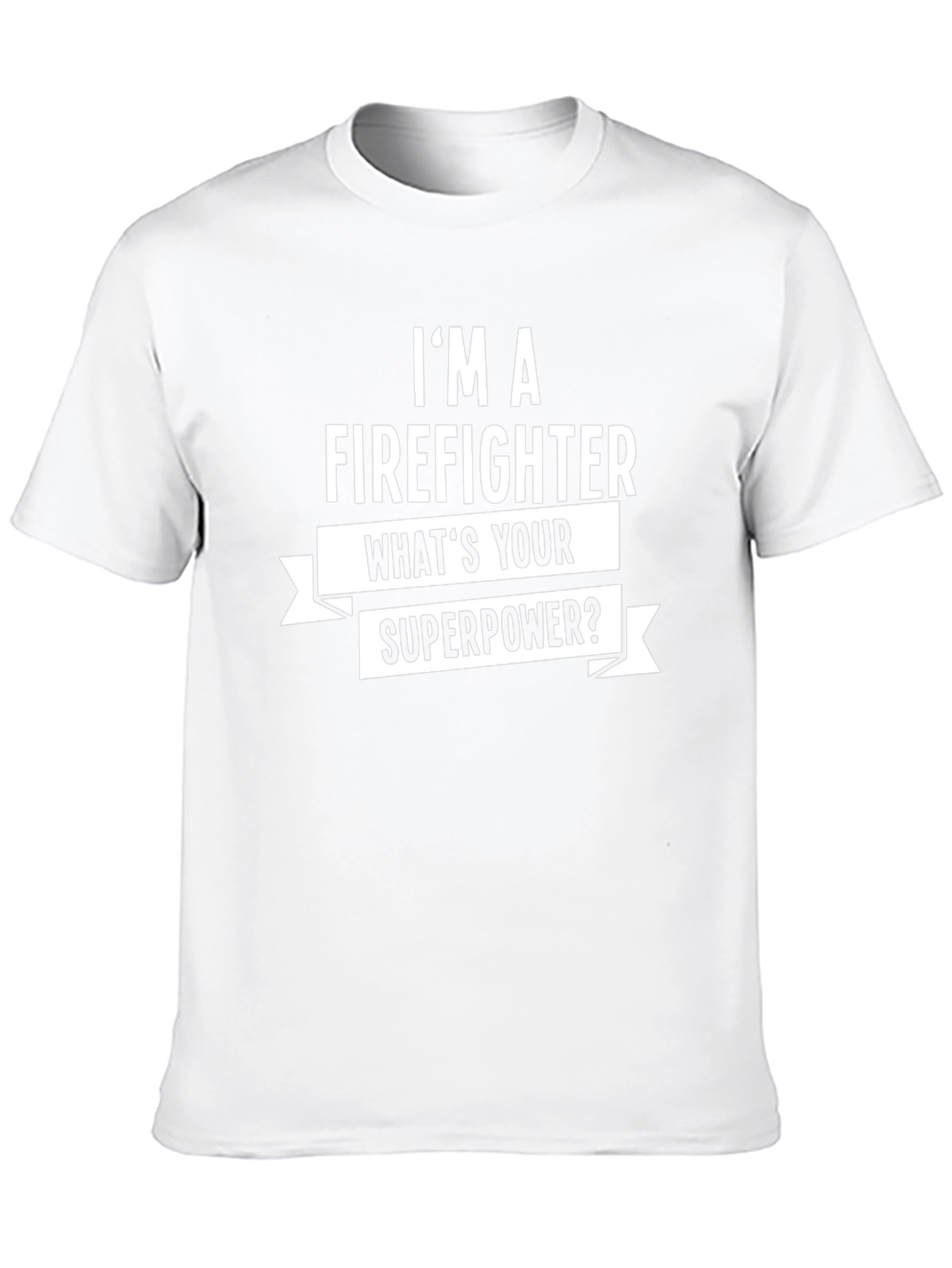 Firefighter Superpower Graphic Tee - Black