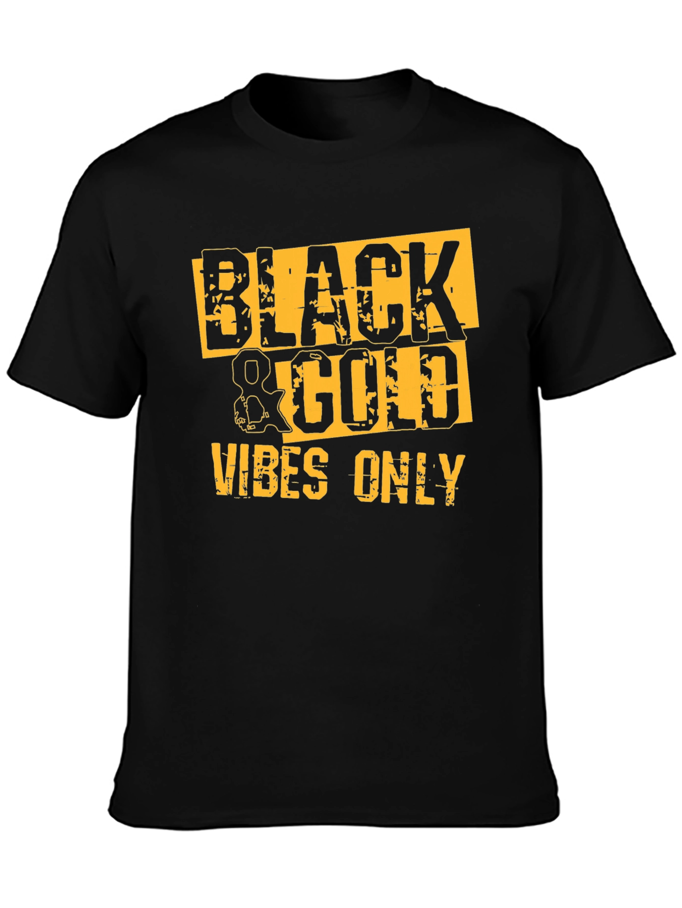 Black & Gold Vibes Only Graphic Tee