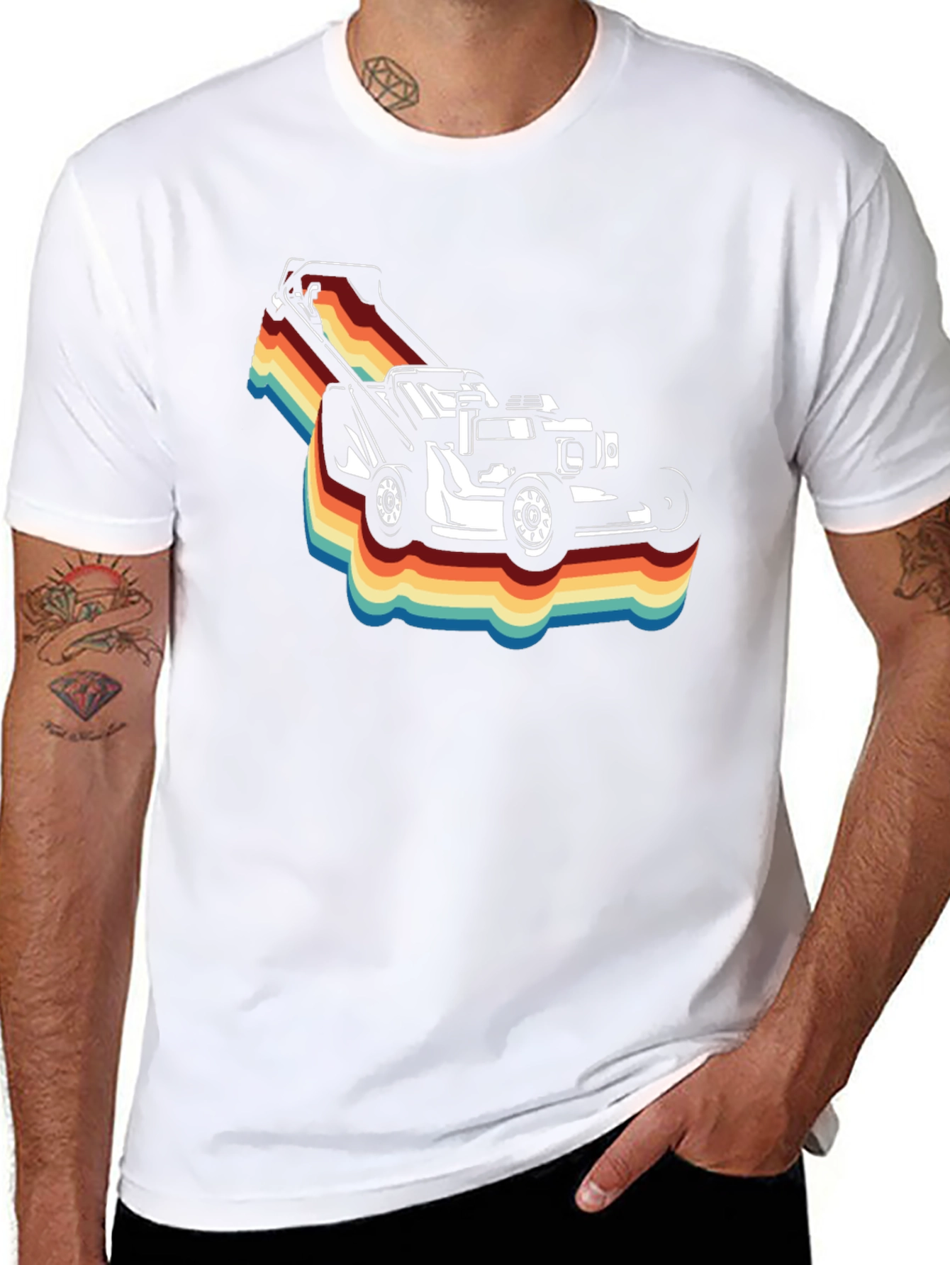 Retro Lawn Mower Graphic Tee