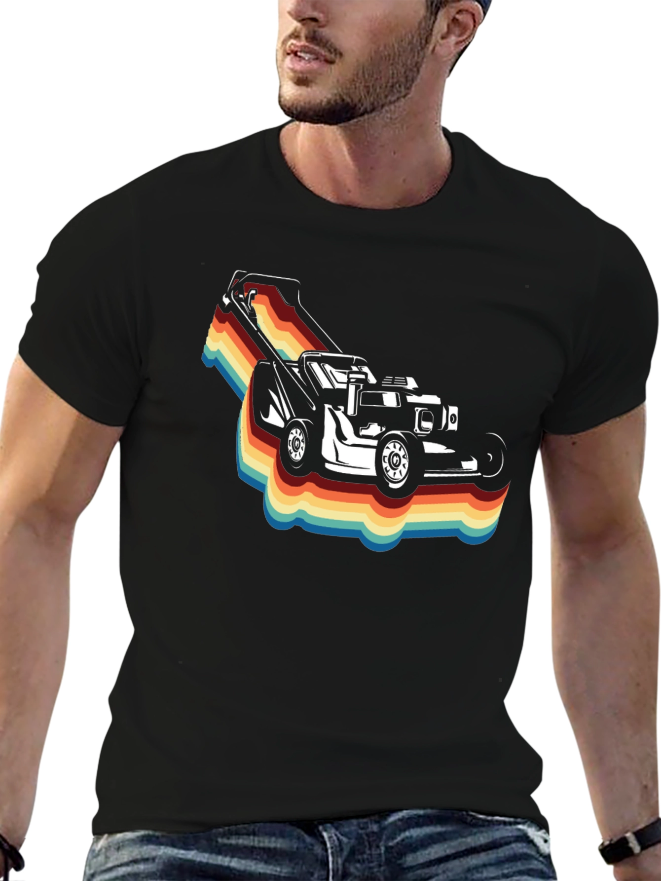 Retro Lawn Mower Graphic Tee