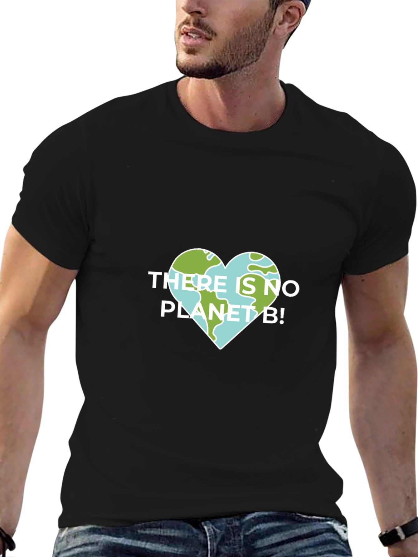 Planet B Earth Heart T-Shirt Save Environment Tee