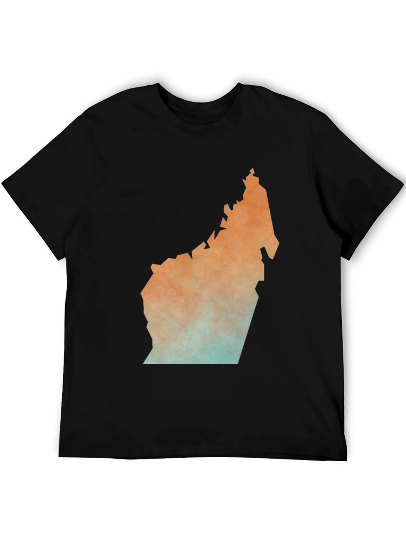 Unique Map Graphic Tee - Stylish Black T-Shirt