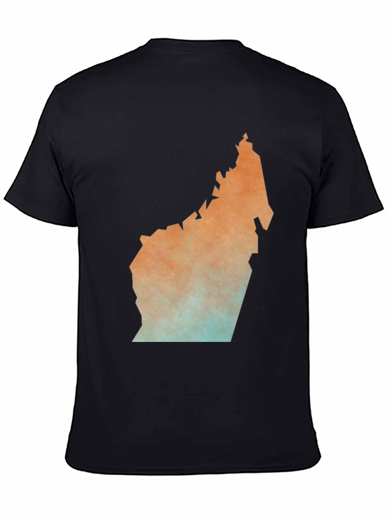 Unique Map Graphic Tee - Stylish Black T-Shirt