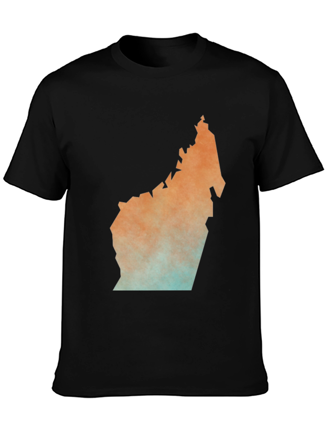 Unique Map Graphic Tee - Stylish Black T-Shirt