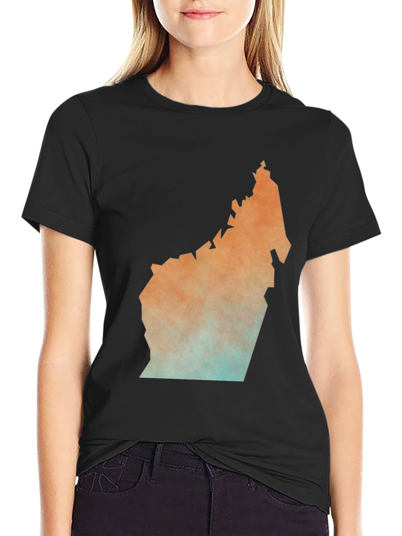 Unique Map Graphic Tee - Stylish Black T-Shirt