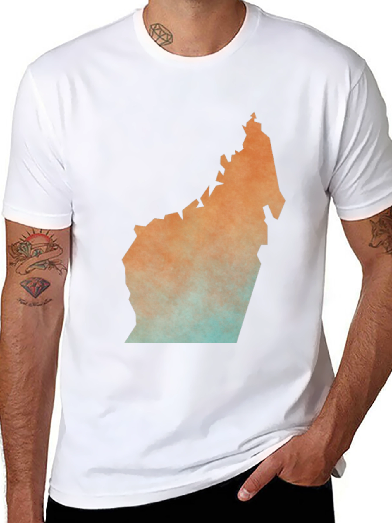 Unique Map Graphic Tee - Stylish Black T-Shirt
