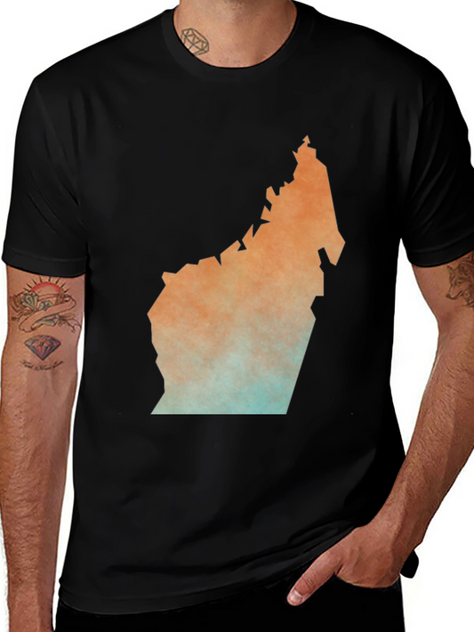 Unique Map Graphic Tee - Stylish Black T-Shirt