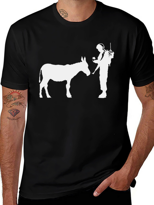 Humorous Graphic T-Shirt - Donkey & Soldier