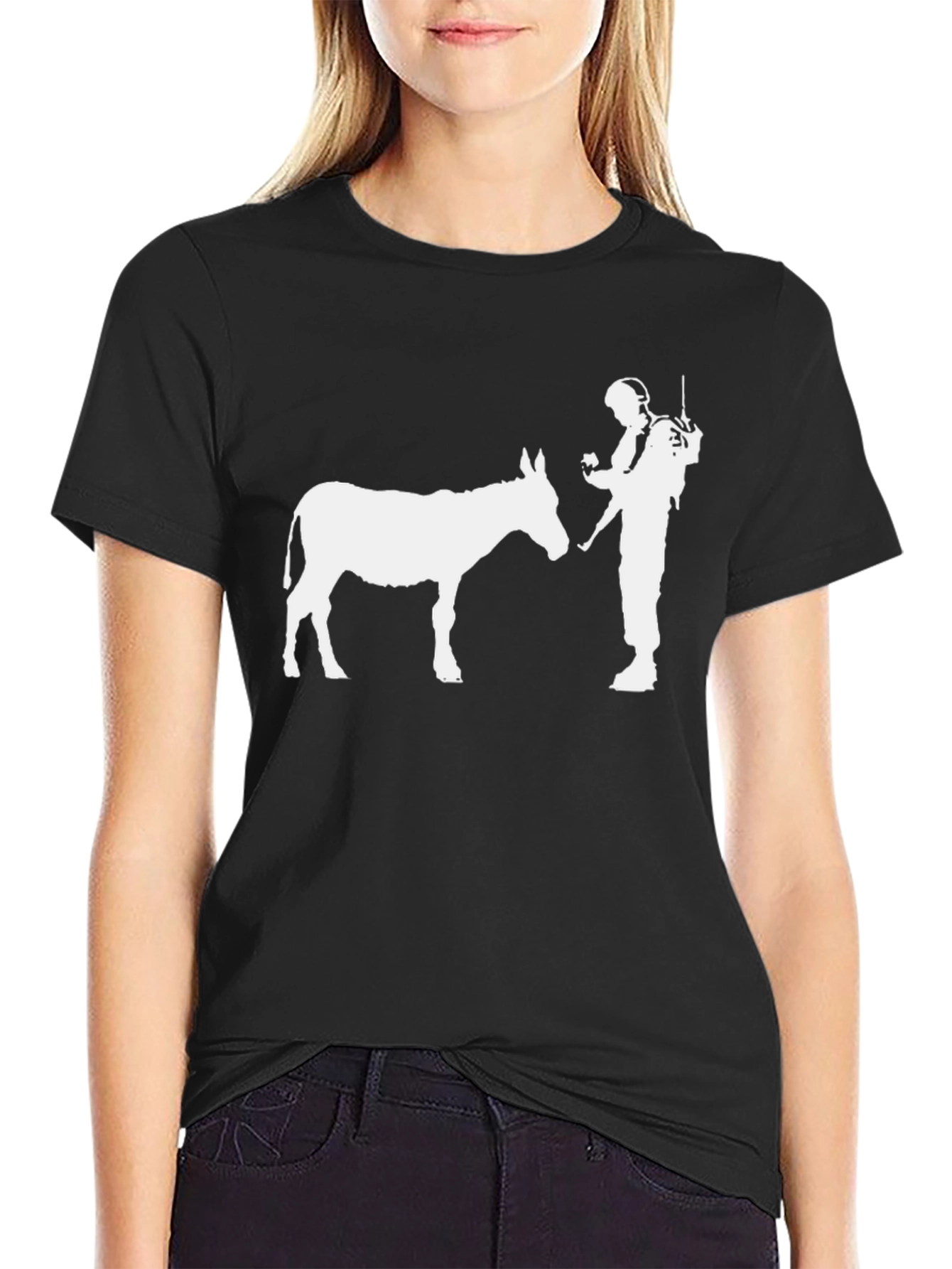 Humorous Graphic T-Shirt - Donkey & Soldier