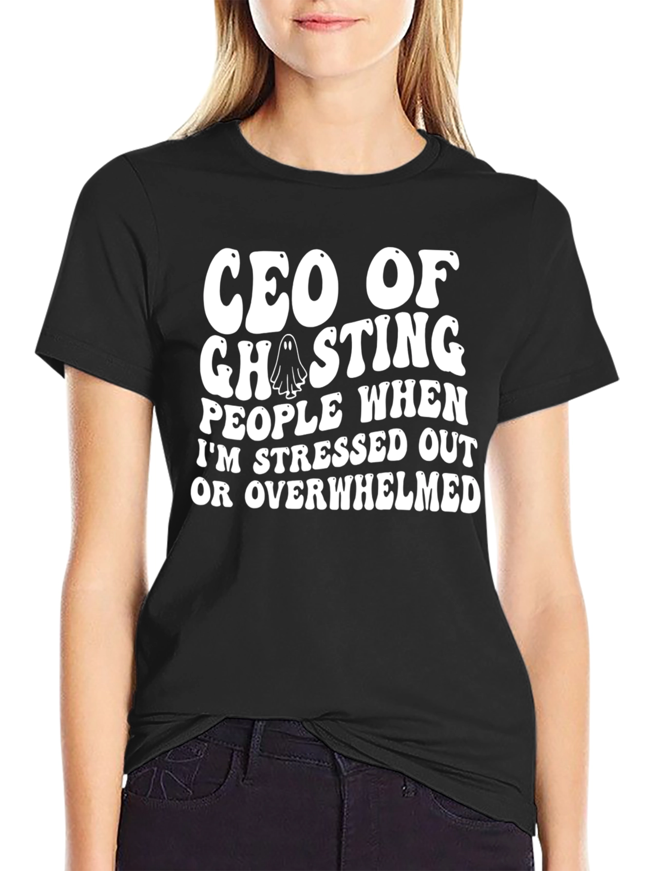 CEO of Ghosting Funny Slogan Graphic Tee