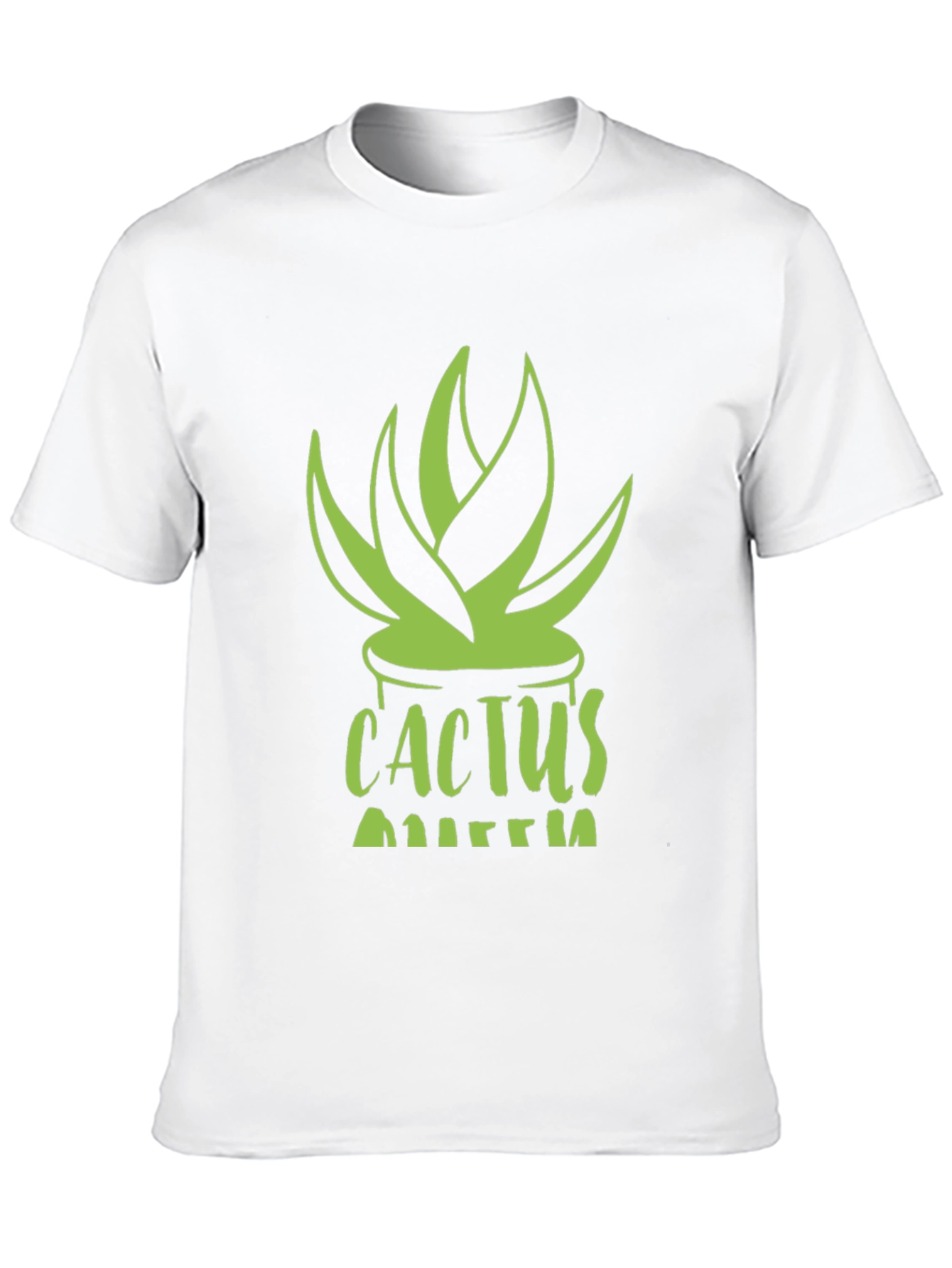 Cactus Queen Black T-Shirt - Stylish Plant Lover Tee
