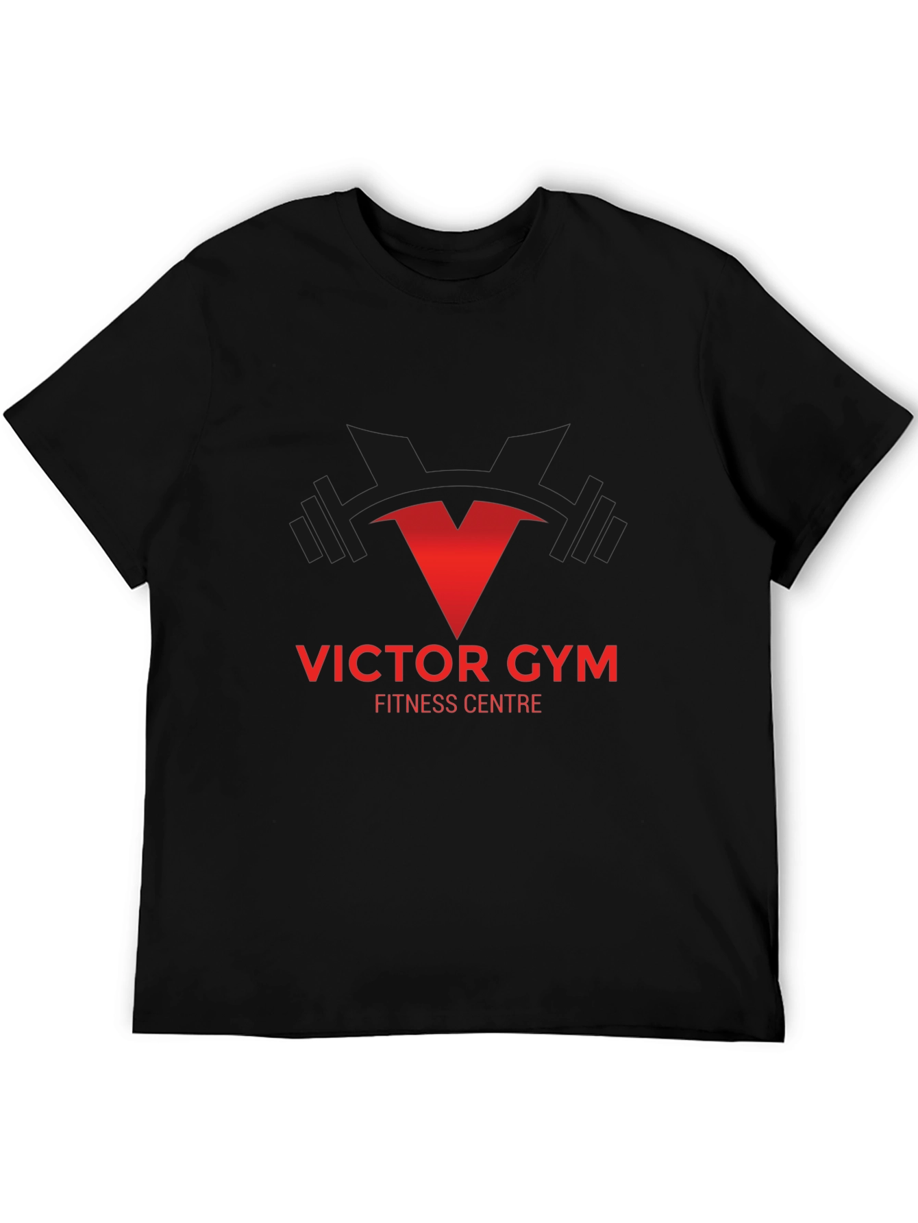 Victor Gym Fitness Centre T-Shirt - Black