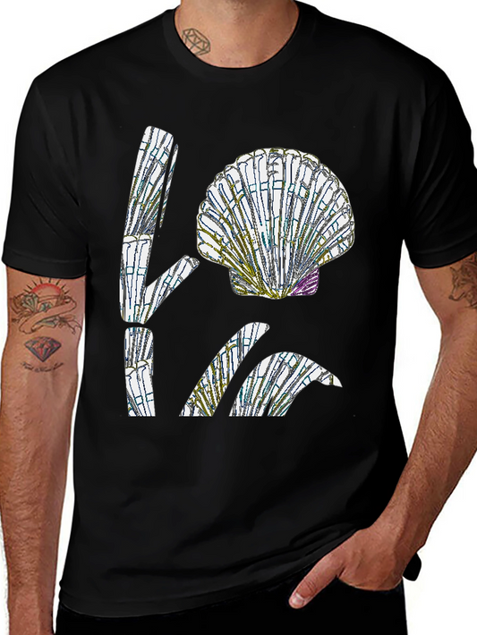 Scallop Shell Bamboo Graphic T-Shirt