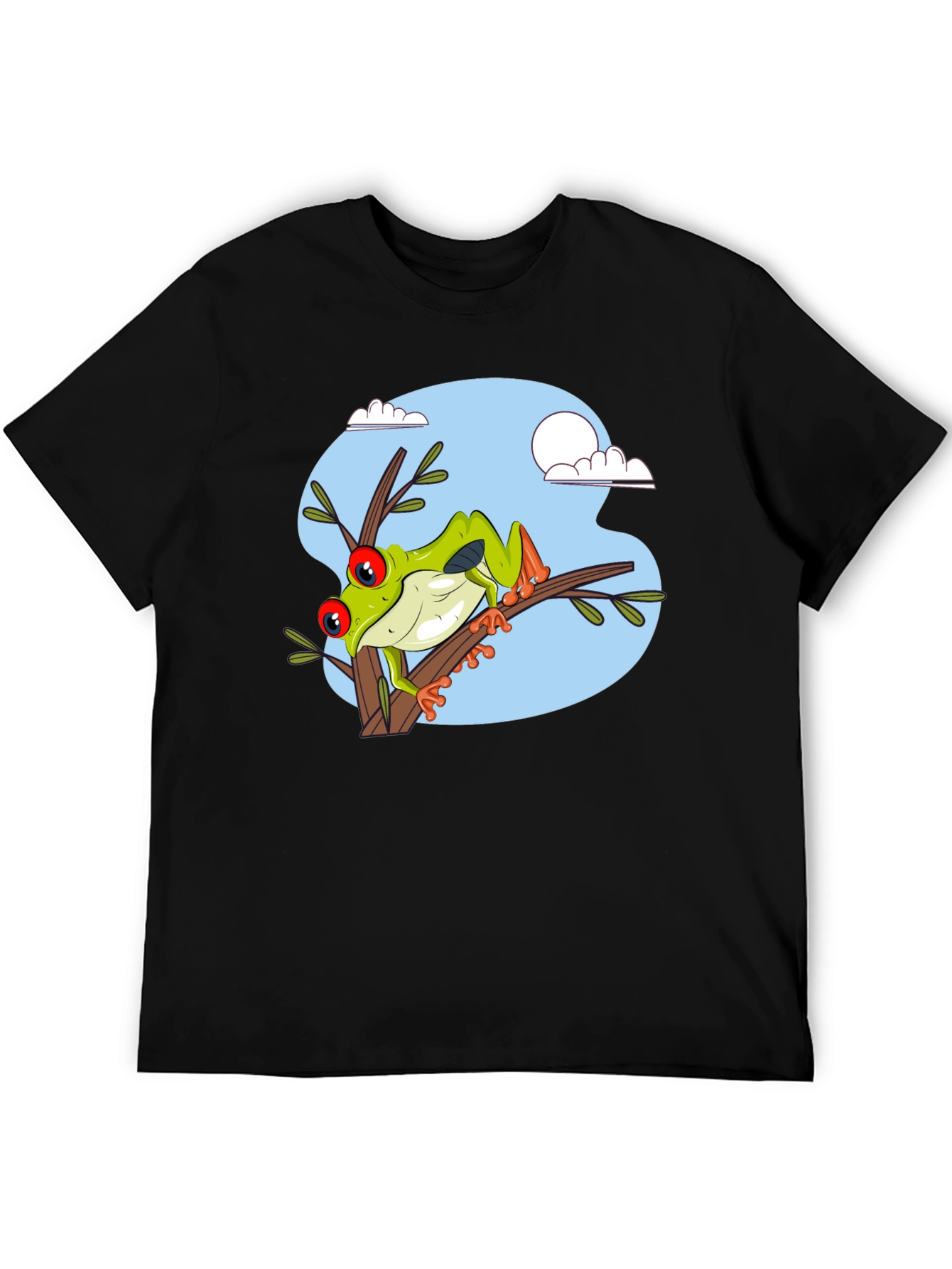 Frog on Branch Graphic T-Shirt