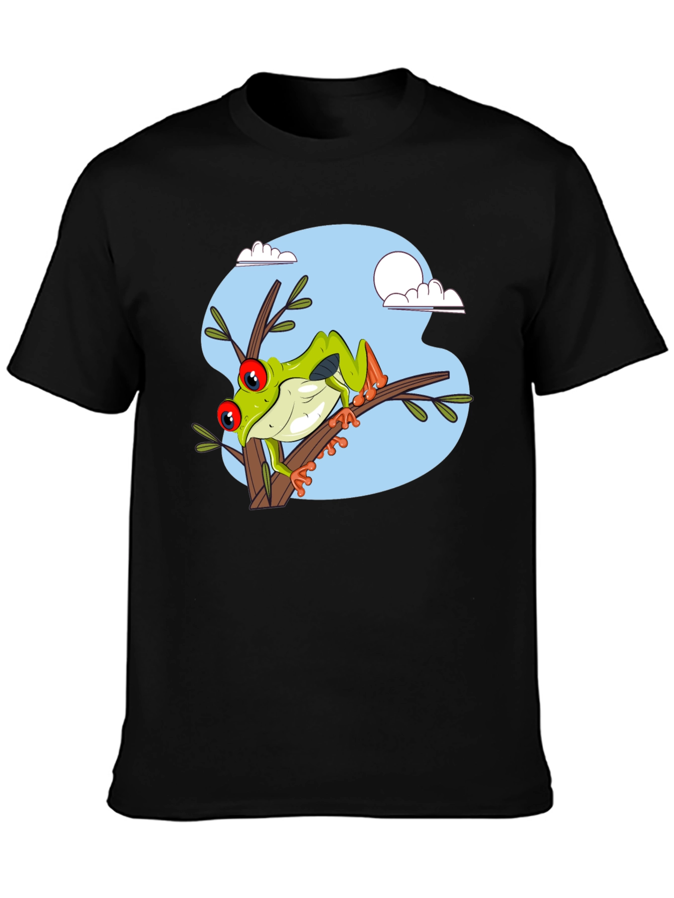 Frog on Branch Graphic T-Shirt