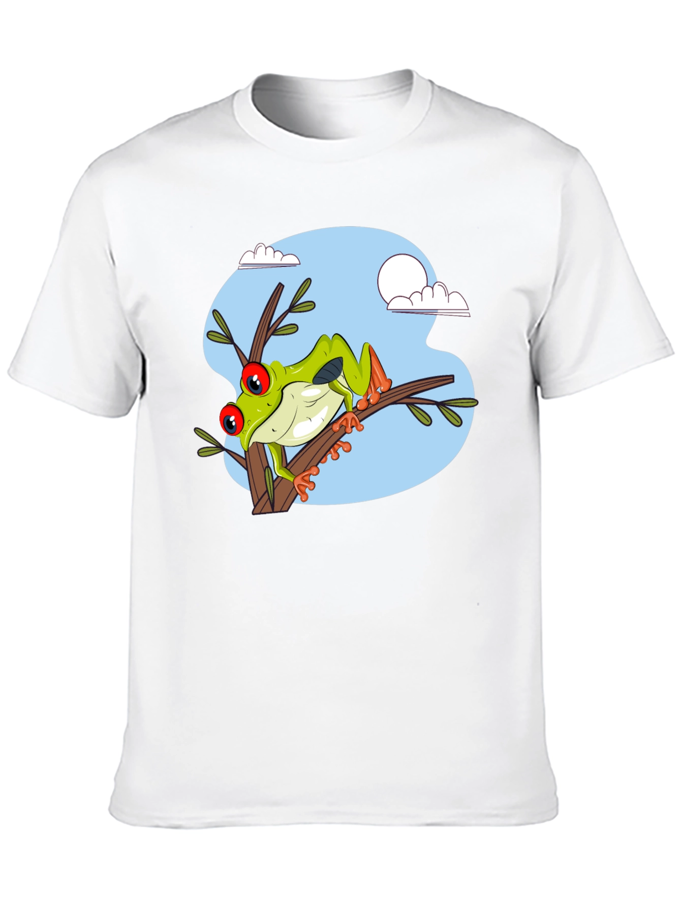 Frog on Branch Graphic T-Shirt