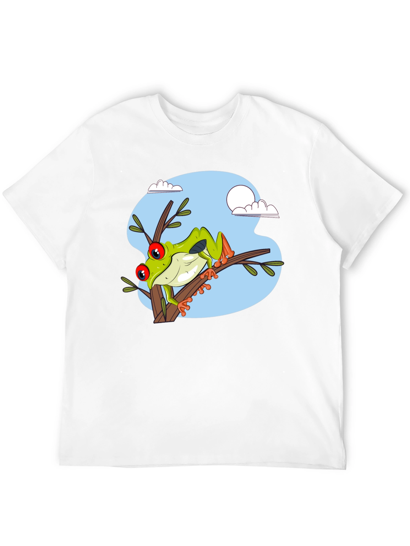 Frog on Branch Graphic T-Shirt