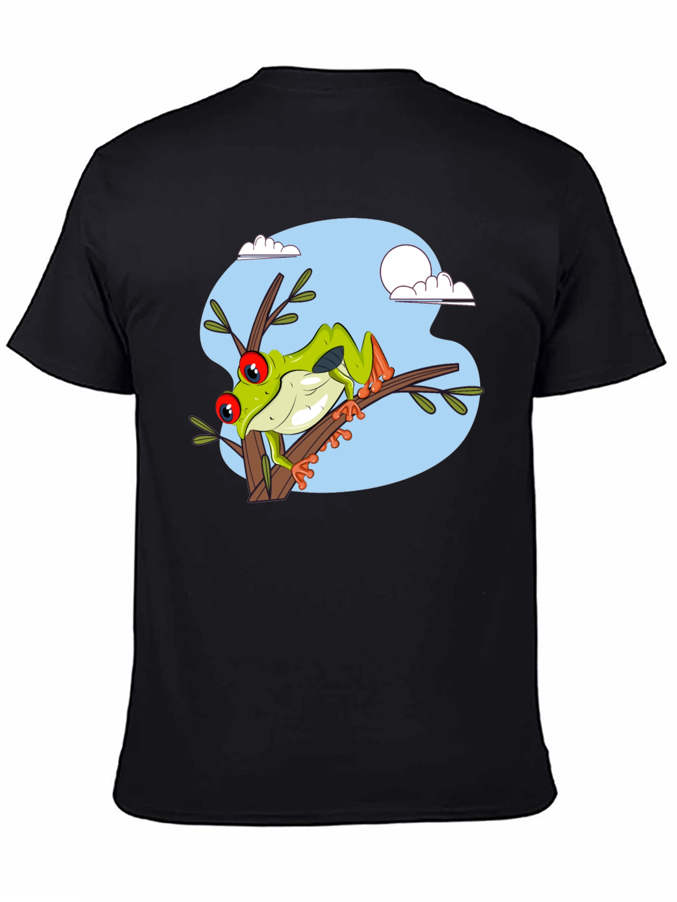 Frog on Branch Graphic T-Shirt