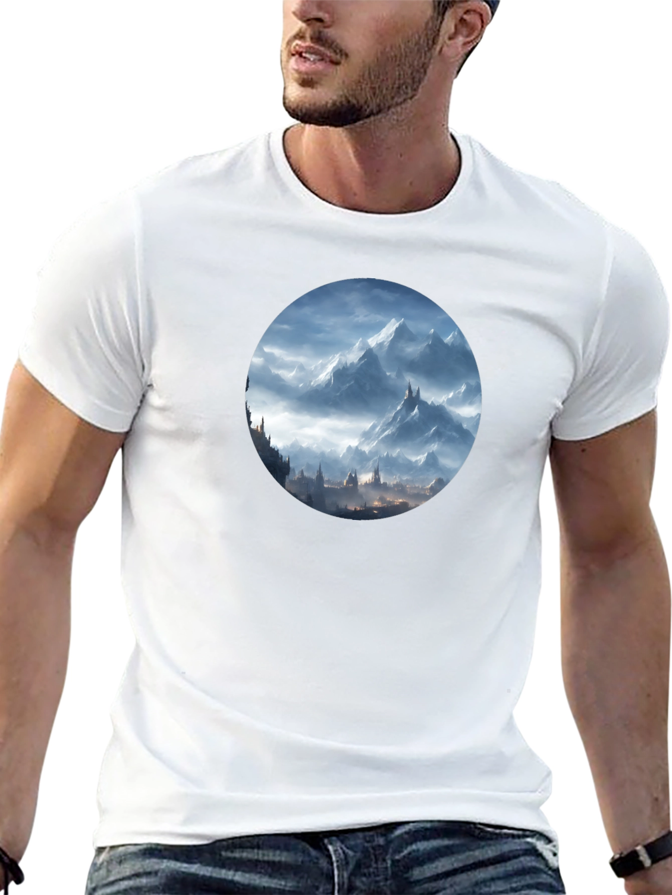 Mountain Vista Graphic Tee - Mens Black T-Shirt