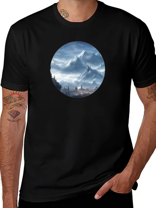 Mountain Vista Graphic Tee - Mens Black T-Shirt